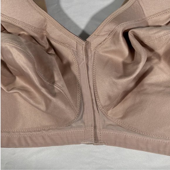 NEW $58 Glamorise MagicLift Front-Closure Posture Back Bra Cafe [ US 42H ] #6053 - Picture 5 of 11